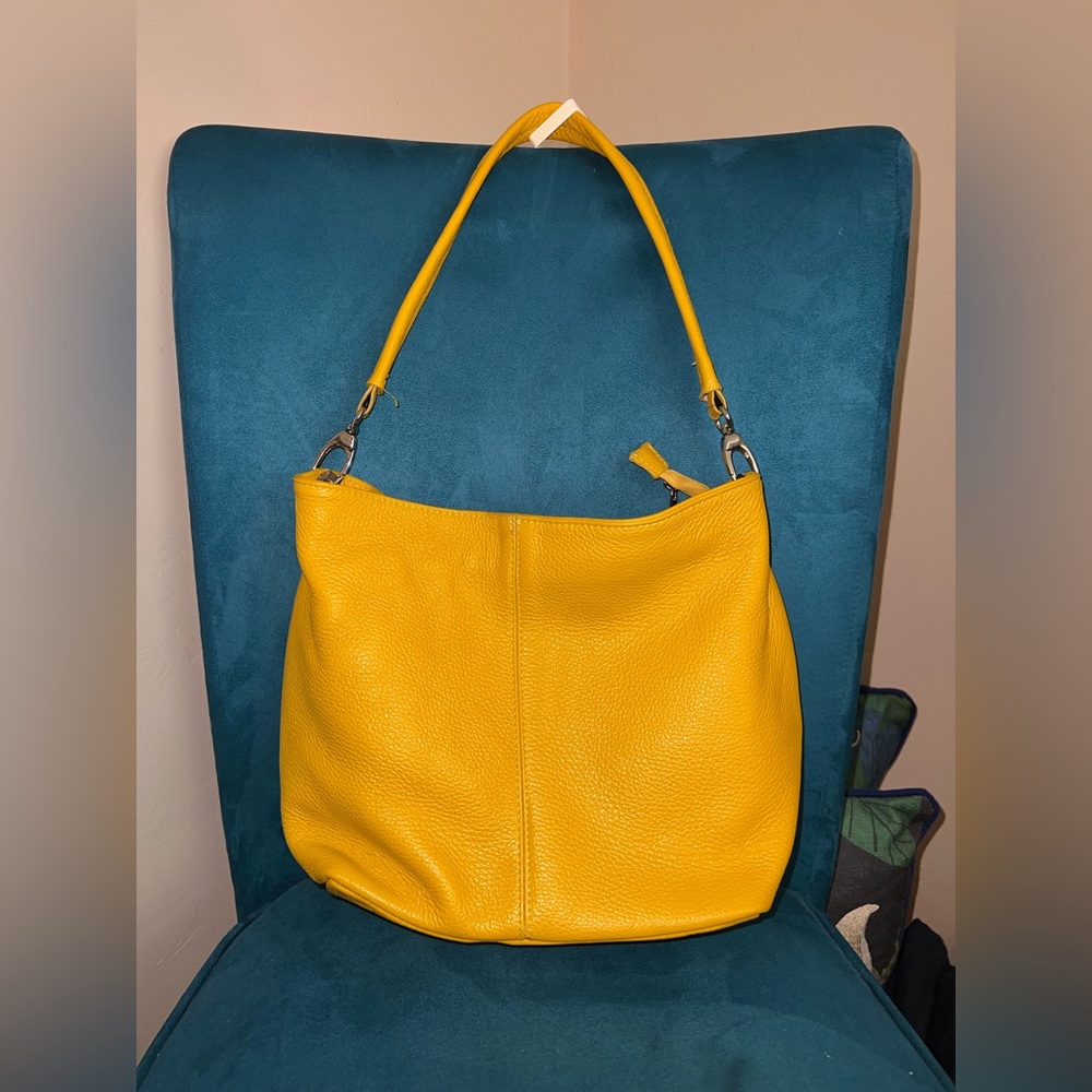 Beautiful Italian Leather yellow purse